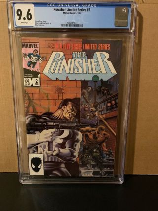 Punisher Limited Series 2 Cgc 9.  6 Marvel Comics White Pages