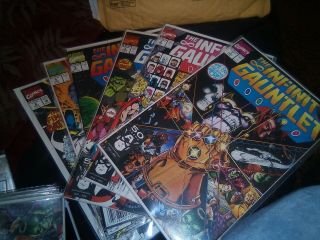 The Infinity Gauntlet Issue 1,  2,  3,  4 5 6 Fine