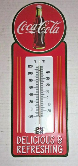 Vintage Style Metal Coca Cola Thermometer