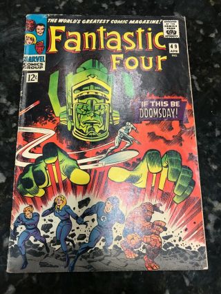 Fantastic Four 49 3.  5 Vg - 1st Galactus - Marvel Comics
