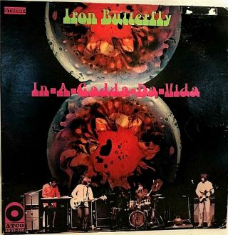 Iron Butterfly " In - A - Gadda - Da - Vida " Vinyl Lp - 1968 Atco Sd 33 - 250 - Vg,  / Vg,