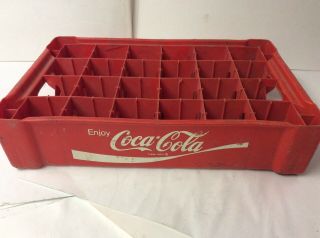 Coca Cola Red Plastic Crate Case Coke 24 Rare