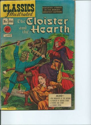 The Cloister And The Hearth 66 1949 Classics Illustrated Hrn 67 Fine,