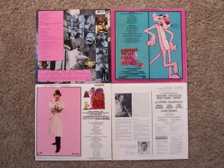 (4) LP ' s The Pink Panther Revenge Trail Of.  Strikes Again HENRY MANCINI EX 2