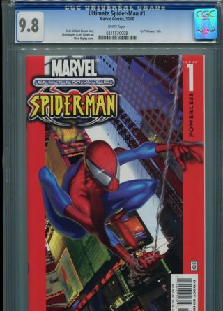Ultimate Spider - Man 1 (first Print) Cgc 9.  8 Wp