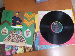 The Beatles SGT.  Pepper ' s Lonely Hearts Club Band Vintage Vinyl Record 3