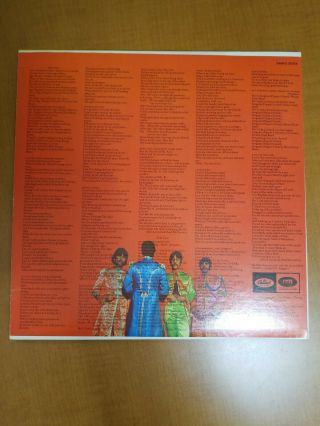 The Beatles SGT.  Pepper ' s Lonely Hearts Club Band Vintage Vinyl Record 6