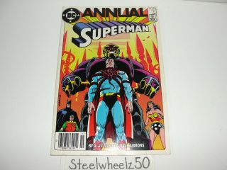 Superman Annual 11 Comic Dc 1985 1st Black Mercy Batman Alan Moore Dave Gibbons
