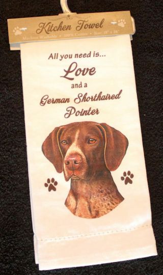 German Shorthaired Pointer Dog Breed Cotton Kitchen Dish Towel