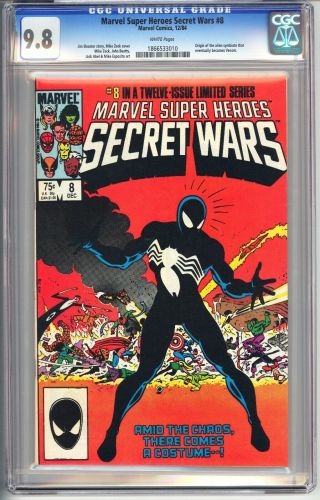 Marvel Heroes Secret Wars 8 Cgc 9.  8 White Pages