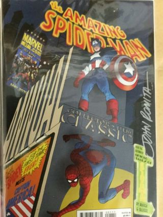 Spider - Man 37 Signed By John Romita 5/35 Low Number Captain America