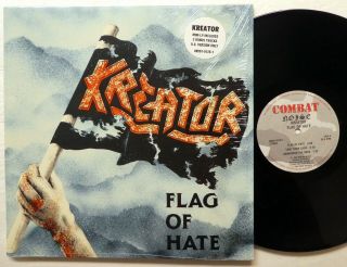 Kreator Flag Of Hate Lp - Combat Usa Press 1986 Trash Metal Rp375