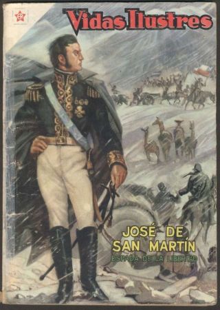 Vidas Ilustres 14 Jose De San Martin Spanish Mexican Novaro 1957