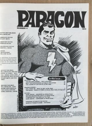 PARAGON ILLUSTRATED 4 comic fanzine JIM STERANKO Black NEWTON 1972 2nd? 2