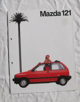 Mazda 121 Sales Brochure Dx Sdx Ft Fun Top