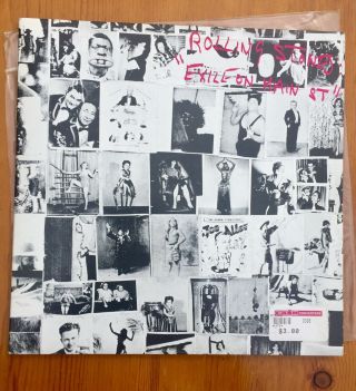 The Rolling Stones Exile On Main Street Vinyl,  1977 Vintage Record With Inserts