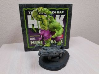 The Incredible Hulk 8 1/2 " Mini Statue Green Version Marvel Randy Bowen Designs