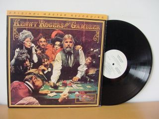 Kenny Rogers " The Gambler " Rare Promo Mobile Fidelity Audiophile (mfsl 1 - 044)