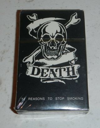 Death By Cigarettes Stop Smoking Kills Deck Of Playing Cards