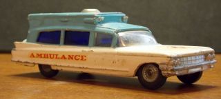 Vintage Corgi 437 Superior Cadillac Ambulance Diecast Car 1/43 O Gauge Scale