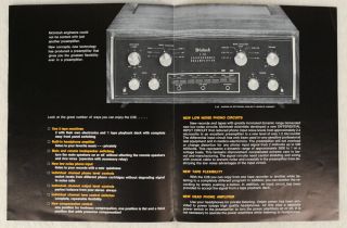Vintage McIntosh C28 Stereo Preamplifier Sales Brochure 2