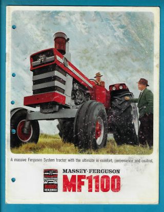Massey Ferguson Mf1100 Tractor 14 Page Brochure