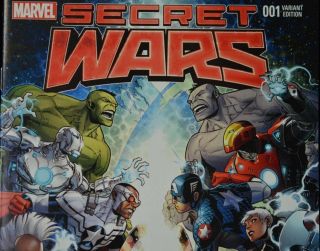 Marvel SECRET WARS 1 (NM) - Jim Cheung Variant 2