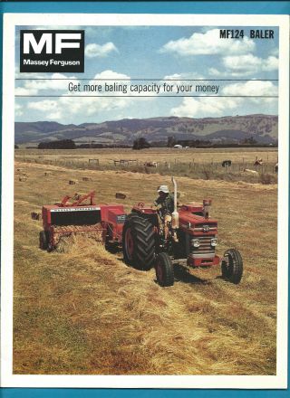Massey - Ferguson Mf124 Baler 8 Page Brochure