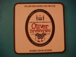 Beer Coaster Pratt Street Ale House & Oliver Breweries Baltimore,  Maryland