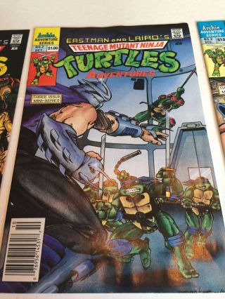1988 Teenage Mutant Ninja Turtles Adventures 1 2 3 Mini - Series Eastman & Laird 2