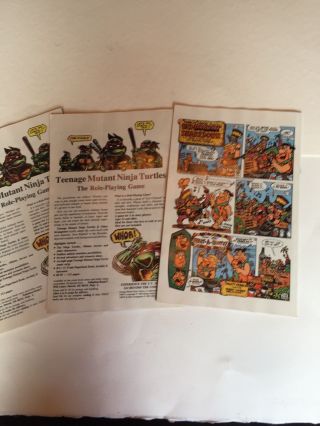 1988 Teenage Mutant Ninja Turtles Adventures 1 2 3 Mini - Series Eastman & Laird 7