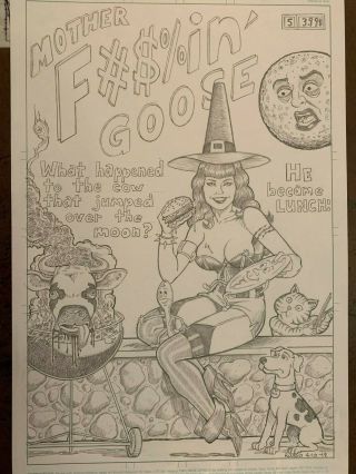 Bettie Page 5 Comic Art,  11x17 Unpublished Cover