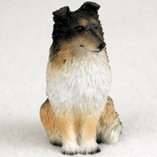 Sheltie Tricolor Tiny Ones Dog Figurine Statue Pet Lovers Gift Resin