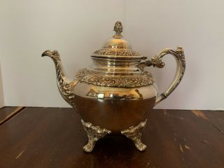 Vintage 1847 Rogers Bros International Silver Silverplate Heritage Teapot 9402