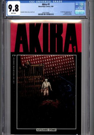 Akira 1 Cgc 9.  8 Marvel/epic,  9/88 1st American Appearance Of,  Kaneda & Tetsuo