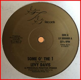 Modern Soul Funk 12 " Levy Davis - In Need Of Your Love Good To Go - Rare 