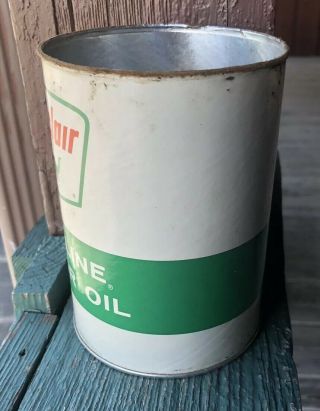 Vintage Sinclair Opaline Motor Oil Can Top Missing Very SHIPS IN USA 3
