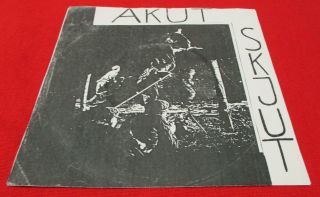 Akut Skjut S/t 45 Rpm (1984) Swedish Punk/kbd