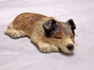 Vintage Sandicast Collie,  Border Collie,  Australian Shepherd Dog Figurine,  Shep