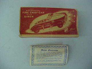 Courtland Fire Chief Car With Siren (box And Motor Guarantee Sheet Only))