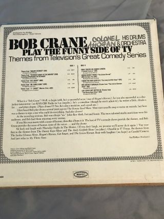 HOGAN ' S HEROES BOB CRANE EPIC LP Record Playing The Funny Side Of TV 2
