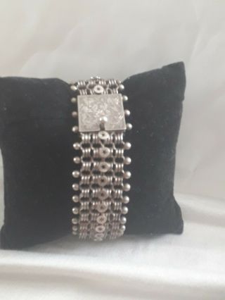 Antique Silver Bracelet Unmarked As Silver