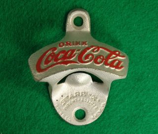 Vintage Drink Coca Cola Brown Co.  Starr X Wall Mount Bottle Opener Germany