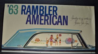1963 Rambler American Large Brochure 440 H 330 220 Amc 63