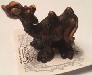 John Raya Mini Beasties Brown Camille Camel Mini Resin Figurine Retired Rare