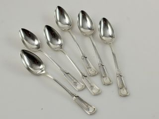 Alvin Florence Nightingale Sterling Silver Demitasse Spoons - Set Of 6 - W/mono
