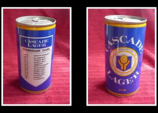 Collectable Australian Steel Beer Can,  Cascade Lager 1982 Tanfl Grand Final 1