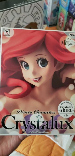Disney Ariel Little Mermaid Crytalux Figure Japanese Limited Crane Toreba