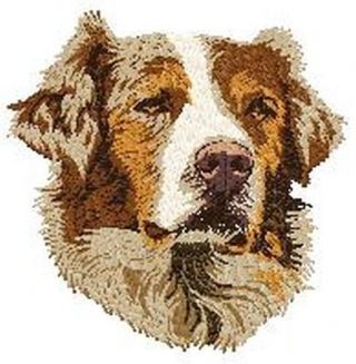 Australian Shepherd,  Aussie Dog,  Embroidered Patch 2.  6 " Tall