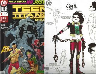 Teen Titans 20 Design Variant & Special 1 1st App Crush Lobo 1st Print Dc